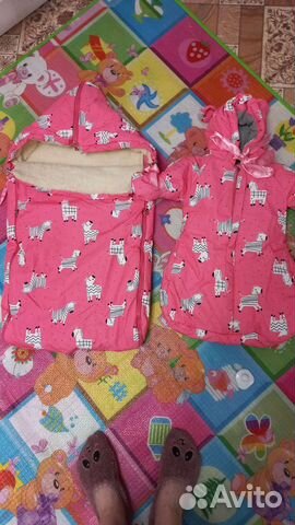 Зимний конверт на выписку