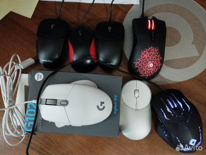 Игровые мышки Bloody A9 Red dragon Storm и офисные