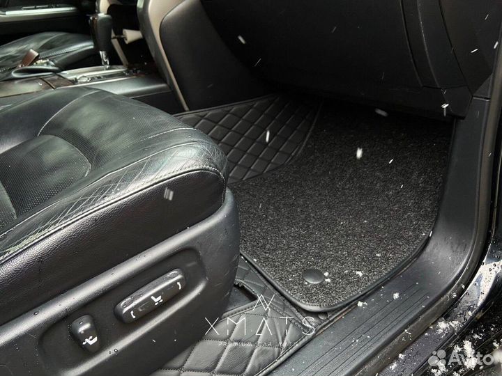 3D коврики из экокожи для Toyota Land Cruiser 200