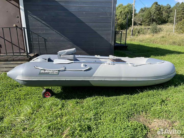 Лодка gladiator E380R + мотор Yamaha 9,9 gmhs 2т
