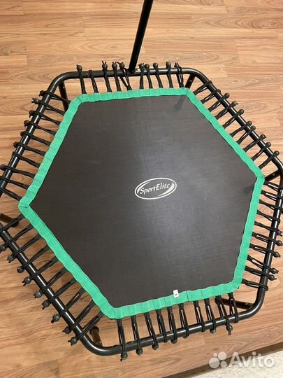 Батут каркасный Евро-спорт 135 см, с ручкой