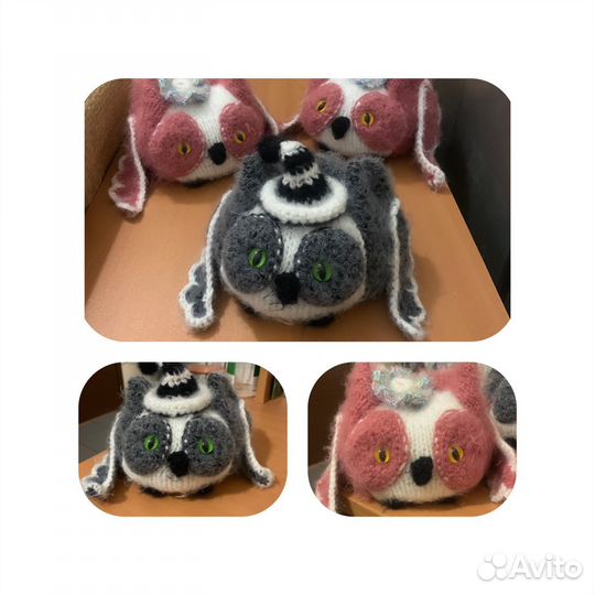 Вязаная сова Игрушка ручной работы