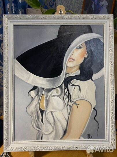 Картина маслом на холсте в раме