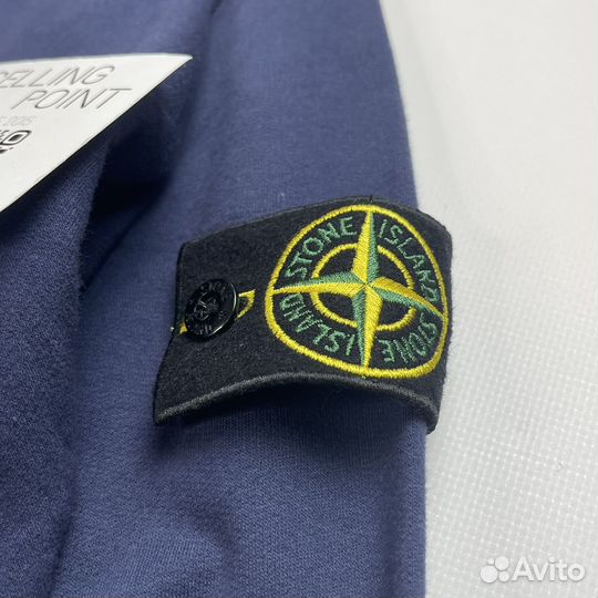 Лёгкий свитшот Stone Island 18FW чернильно-синий L