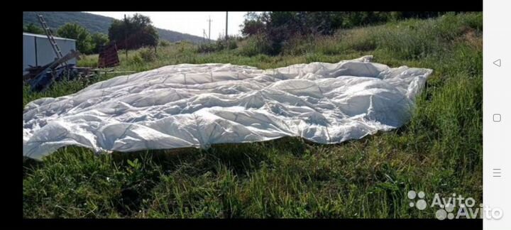 Навес большой перкалий 82 м2