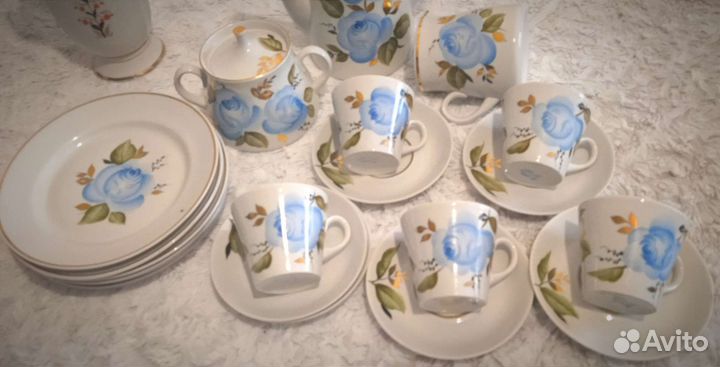 Сервиз кофейный винтаж 5 чашек