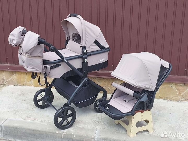 Коляска 2в1 модульная Новая (Коричневый