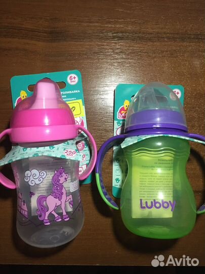 Новые Поильники и запасные носики для них Lubby