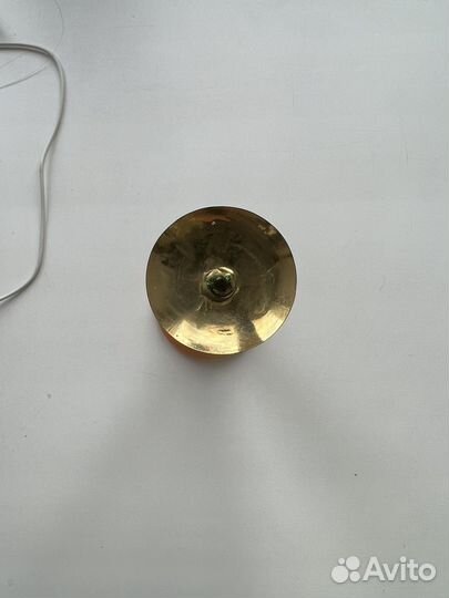 Подсвечник из селенита и меди