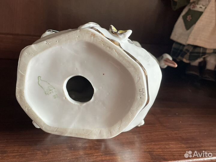 Цапля.Фарфор ссср.Дулево