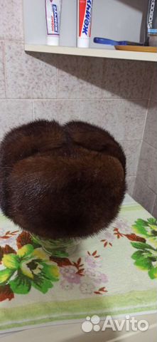 Норковая шапка мужская 58 размер