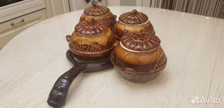 Горшок для запекания Набор с ухватом