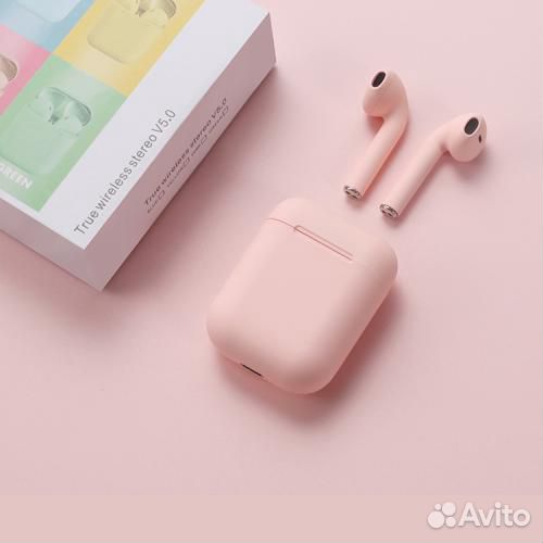 AirPods i12-tws Сенсорные Bluetooth наушники Розов