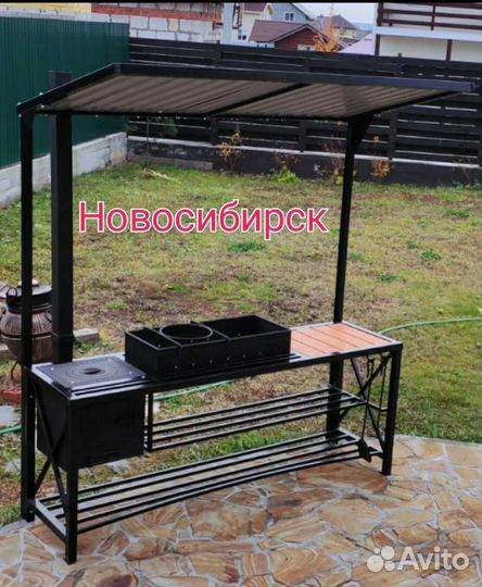 Кованые мангалы с крышей