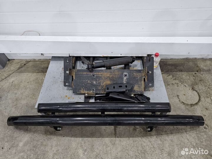 Защита бампера УАЗ Патриот с площадкой под лебедку