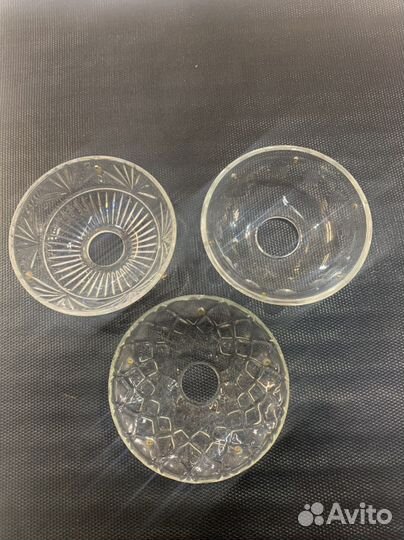 Розетки хрусталь Чехия СССР стаканчики