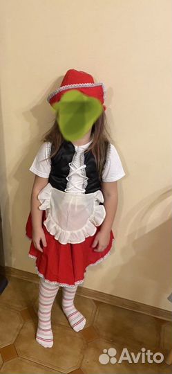 Костюм красной шапочки детский 4-5 лет
