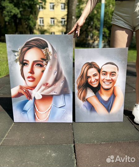 Портрет по фото, картина на холсте