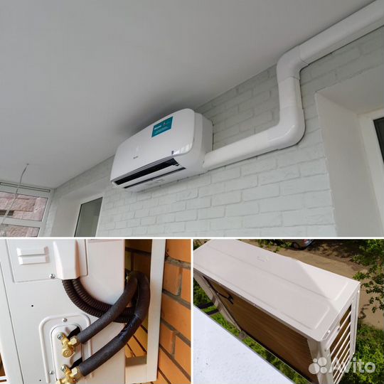 Закладка фреонотрассы. Монтаж сплит систем