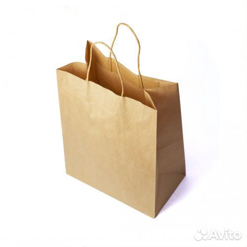Пакет бумажный с кручеными ручками 300х150х400 мм