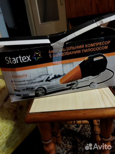 Автомобил. компрес.-пылесос 2-а в одном, Startex