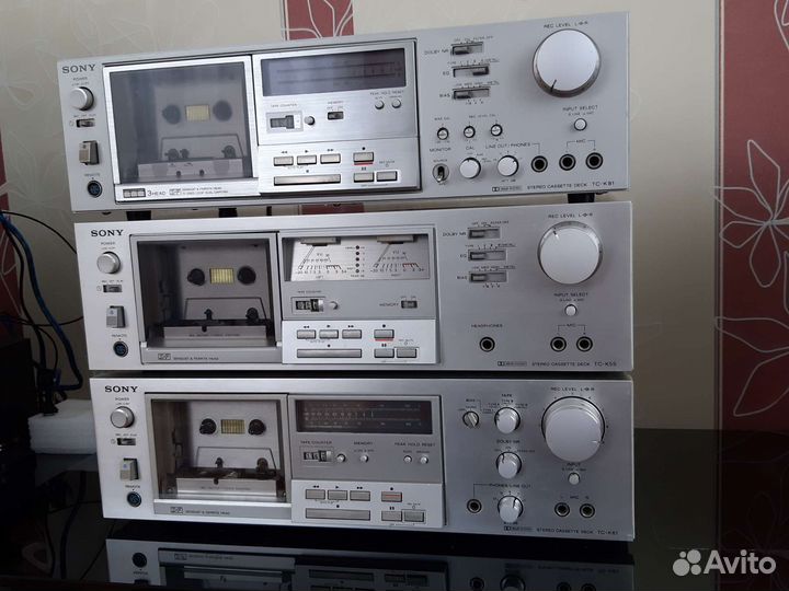 Пасики и идлер для дек Sony TC-K55,61,65,71,75,81