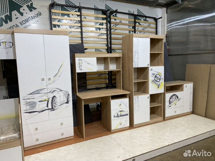 Мебель для детской комнаты Форсаж 7 предметов