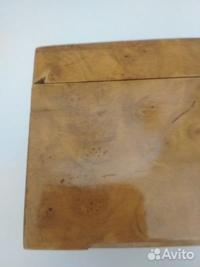 Чайница, шкатулка из карельской березы. Винтаж