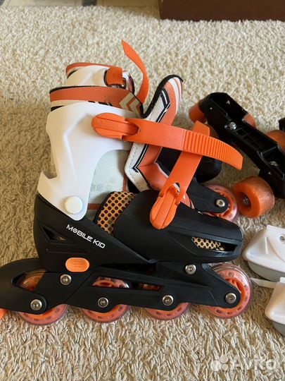Коньки роликовые/квадро/зимние
