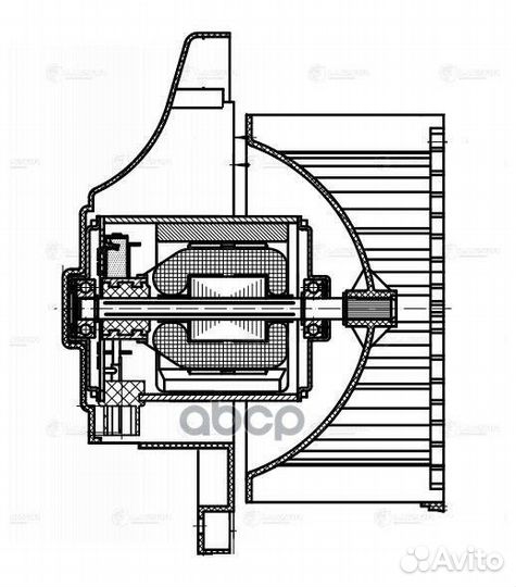 Э/вентилятор отоп. для а/м Kia Spectra (00) (т