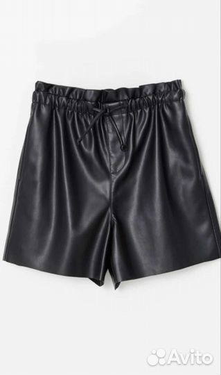 Кожаные шорты для девочки 152