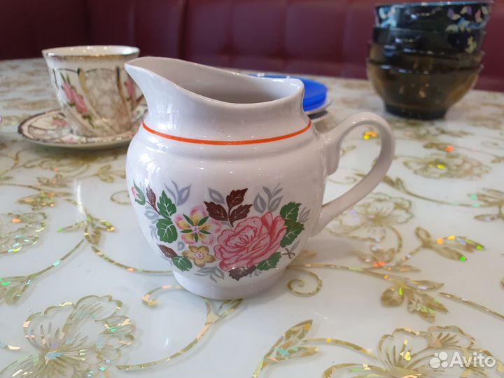 Чайник заварочный, молочник, сахарница, соусница