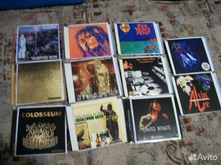 Музыка на CD дисках, рок, блюз, хард