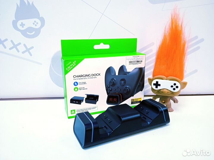 Зар. станция для геймпадов Xbox Series S/X +2 акб
