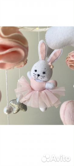 Детский мобиль на кроватку музыкальный