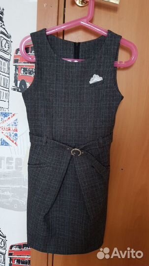 Сарафан школьный, р.122-128