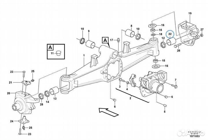 209-4302 Втулка полуоси для экскаватора погрузчика