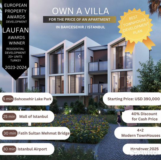 Инвестиции в недвижимость + Гражданство (Турция)