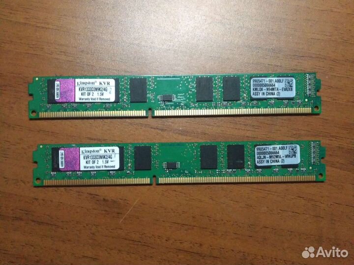 Оперативная память DDR3 2gb x 2