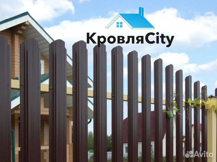 Штакетник для забора / евроштакетник