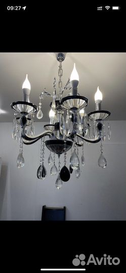 Люстра хрустальная 2шт