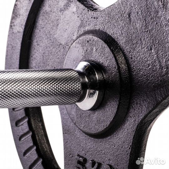 Гантель разборная чугунная с 3-мя хватами 42 кг Vo