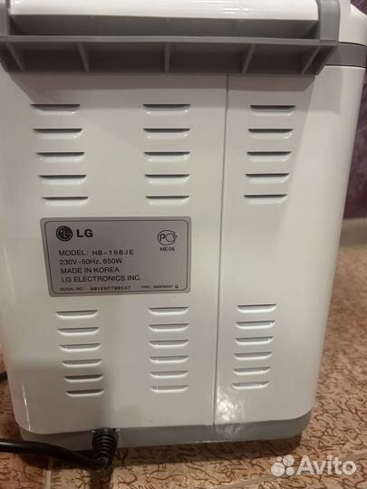 Хлебопечка lg