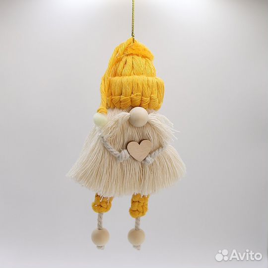 Ёлочные игрушки макраме