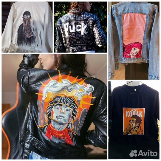 Роспись одежды, картины на заказ