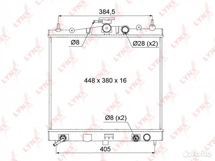 Радиатор охлаждения Nissan Micra K12