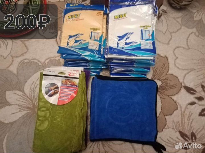 Микрофибра и Замшевая тряпка для авто и окон