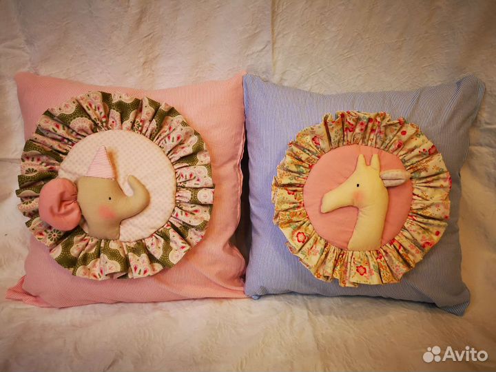 Подушки в детскую в стиле тильда