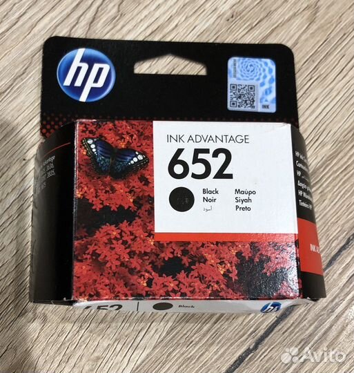 Картридж для струйного принтера HP 652 черный