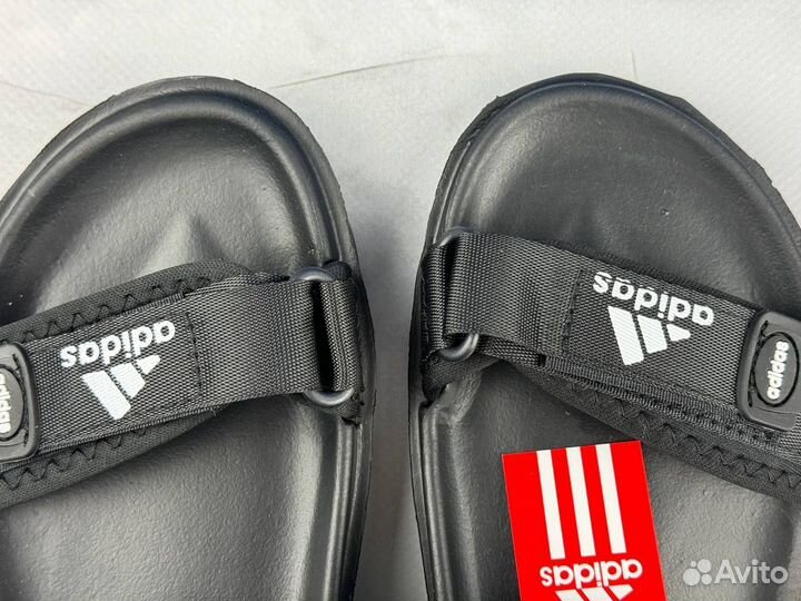 Мужские Сандали adidas летние Чёрны (40-45)